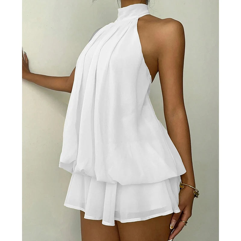 Robe courte licou à la française Mélissa