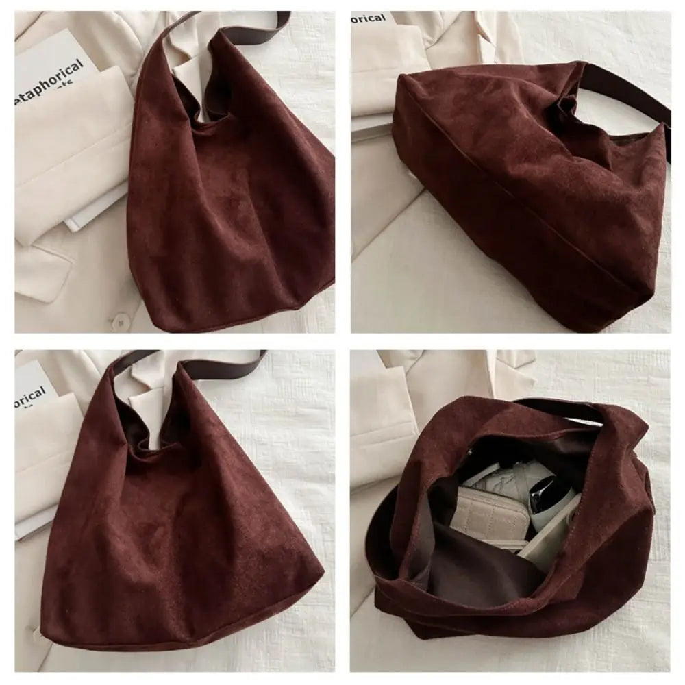 Sac porté épaule effet daim Nathalie