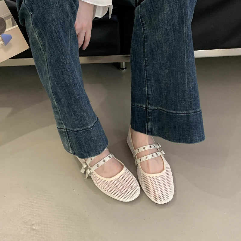 Ballerines en filet à double bride Ondine