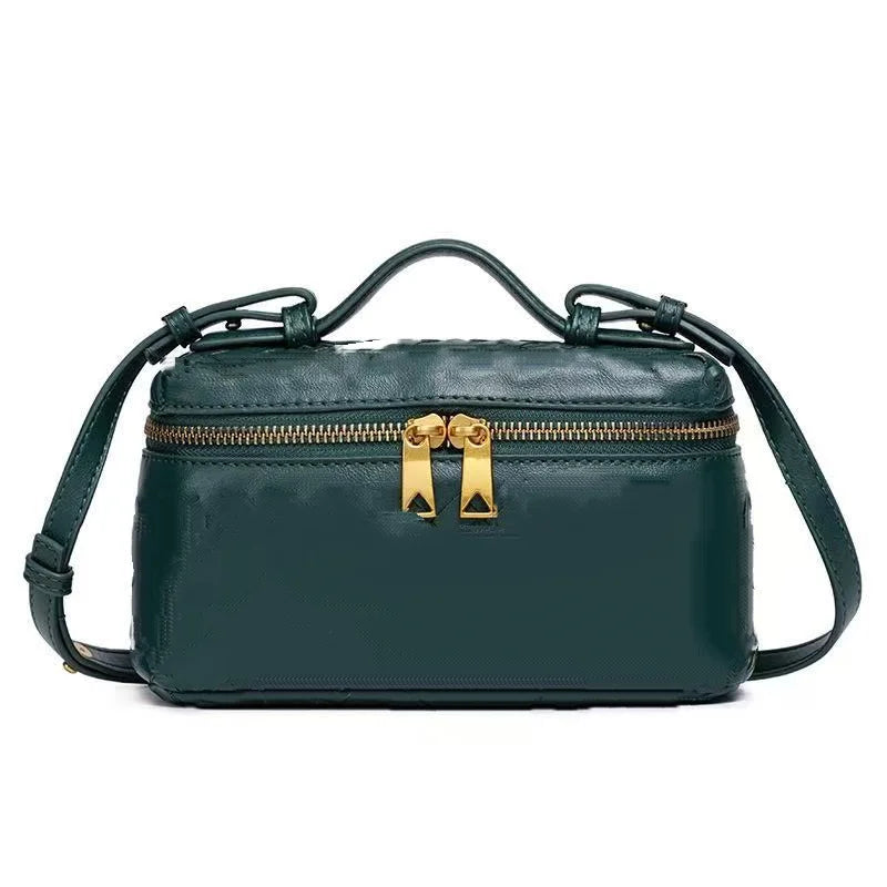 Mini sac baril effet tressé Faustine