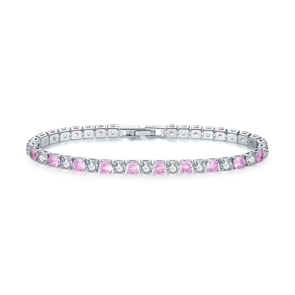 Bracelet tennis doré à zircons Sylvie