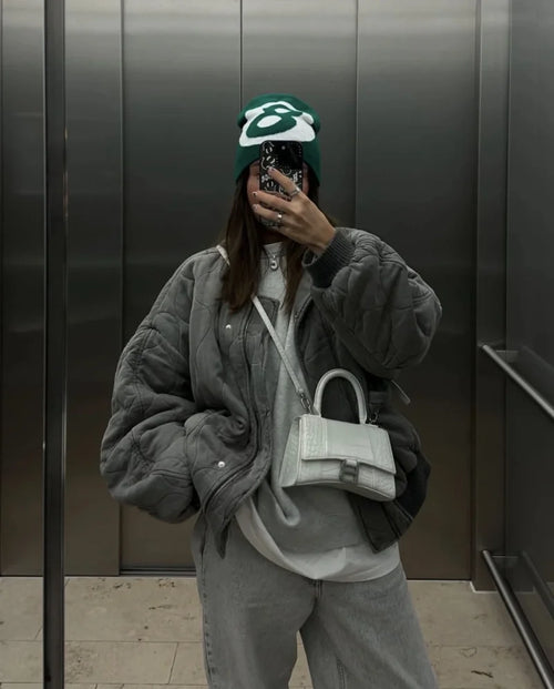 Blouson matelassé délavé Suzanne