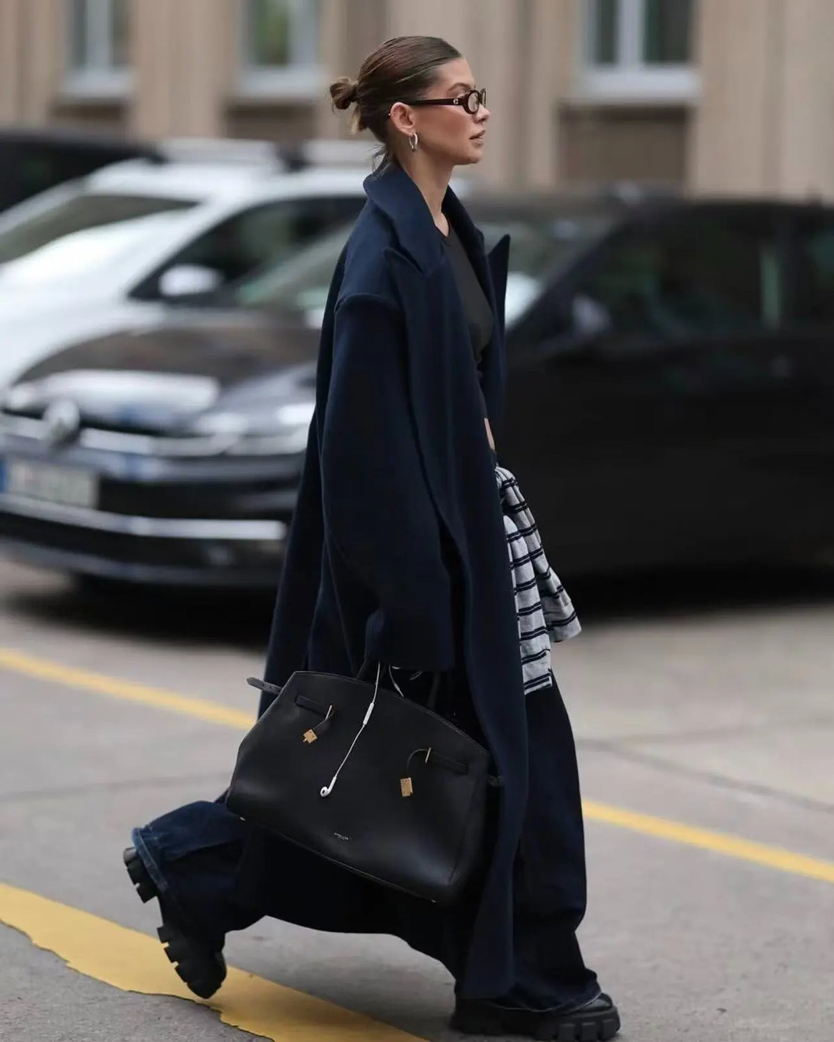 Manteau oversize à revers Manon