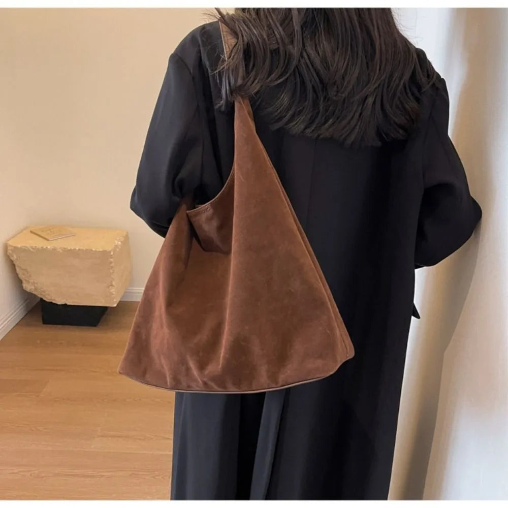 Sac porté épaule effet daim Nathalie