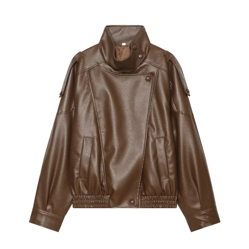 Blouson effet cuir grainé Flavie
