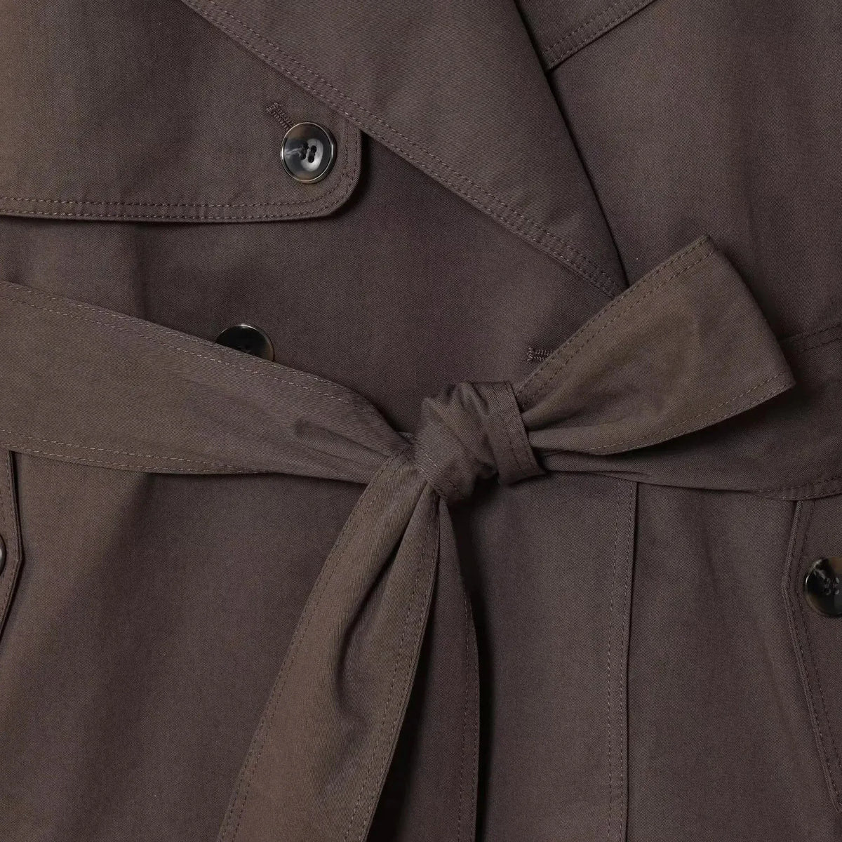 Trench ceinturé à double boutonnage Ida