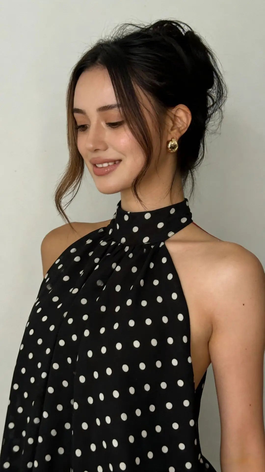 Robe courte licou à la française Mélissa