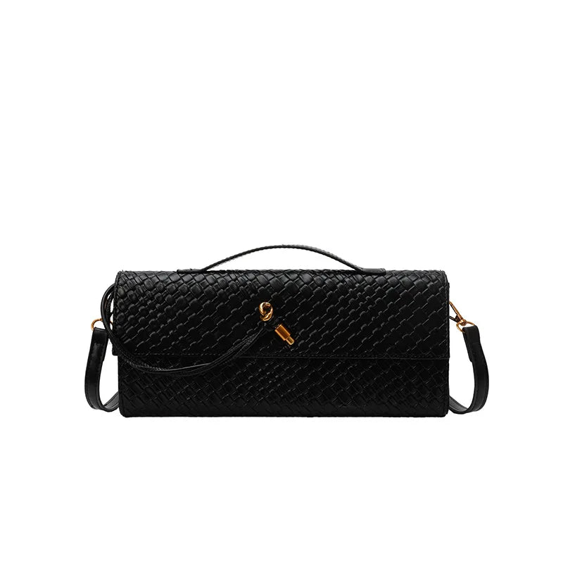 Pochette tressée allongée Armelle
