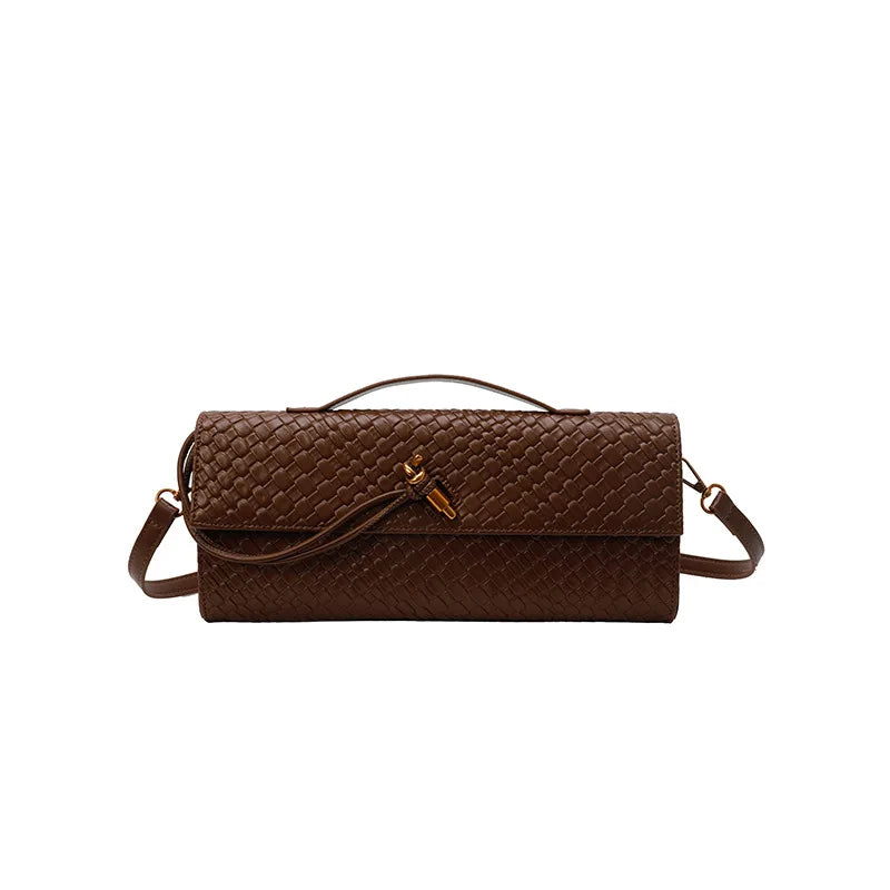 Pochette tressée allongée Armelle
