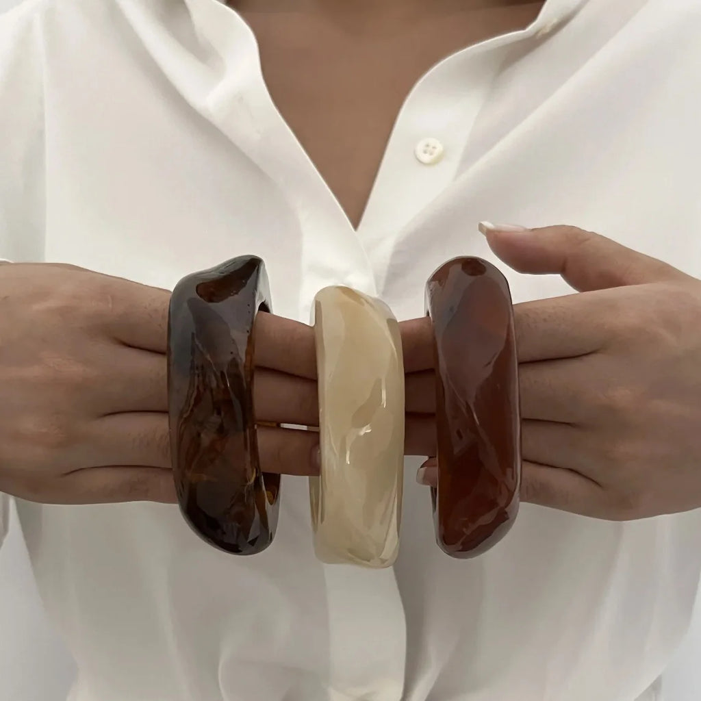 Maëlys set of 3 geometric bangles