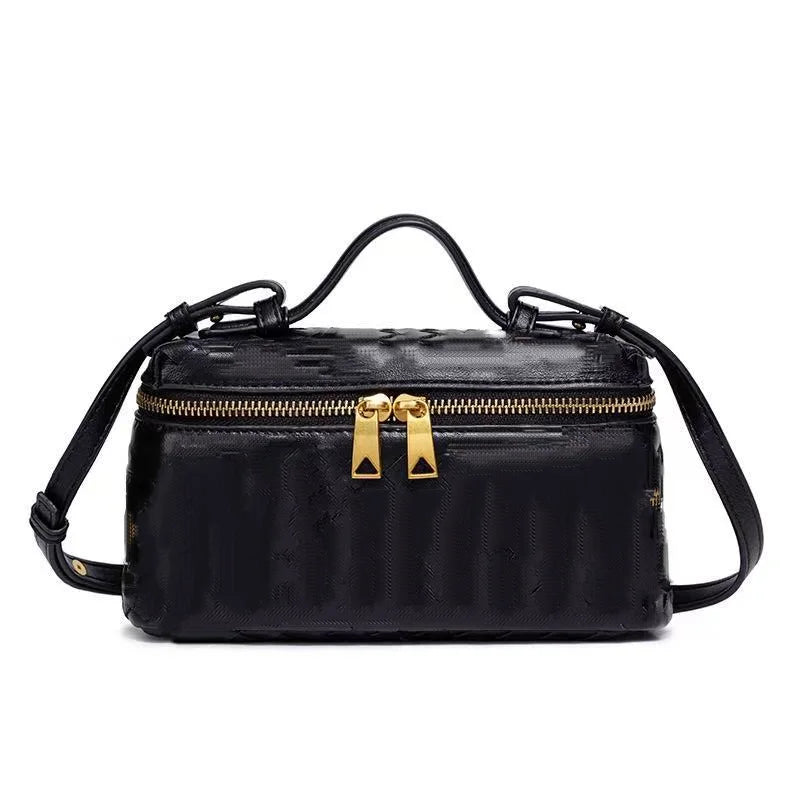 Mini sac baril effet tressé Faustine