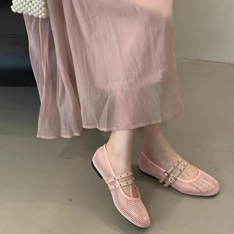 Ballerines en filet à double bride Ondine