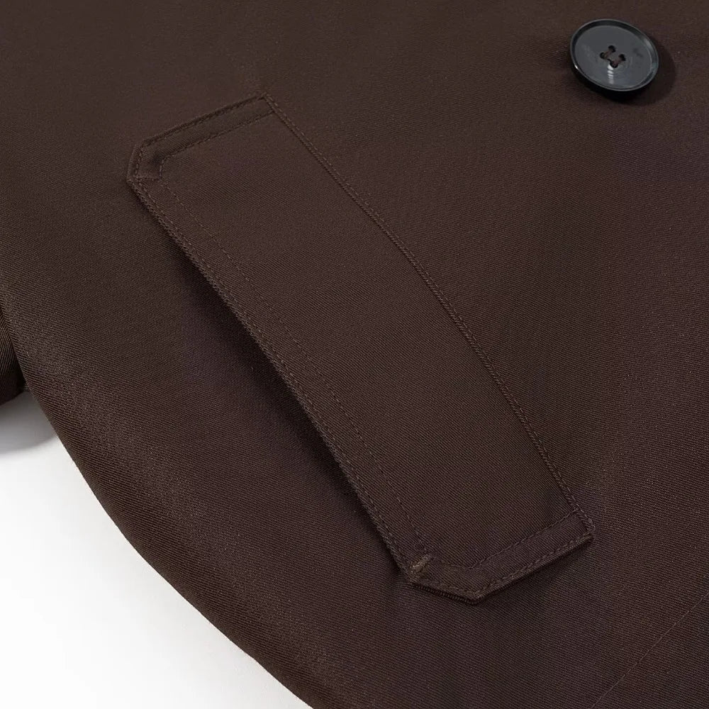 Trench court boutonné Paulette