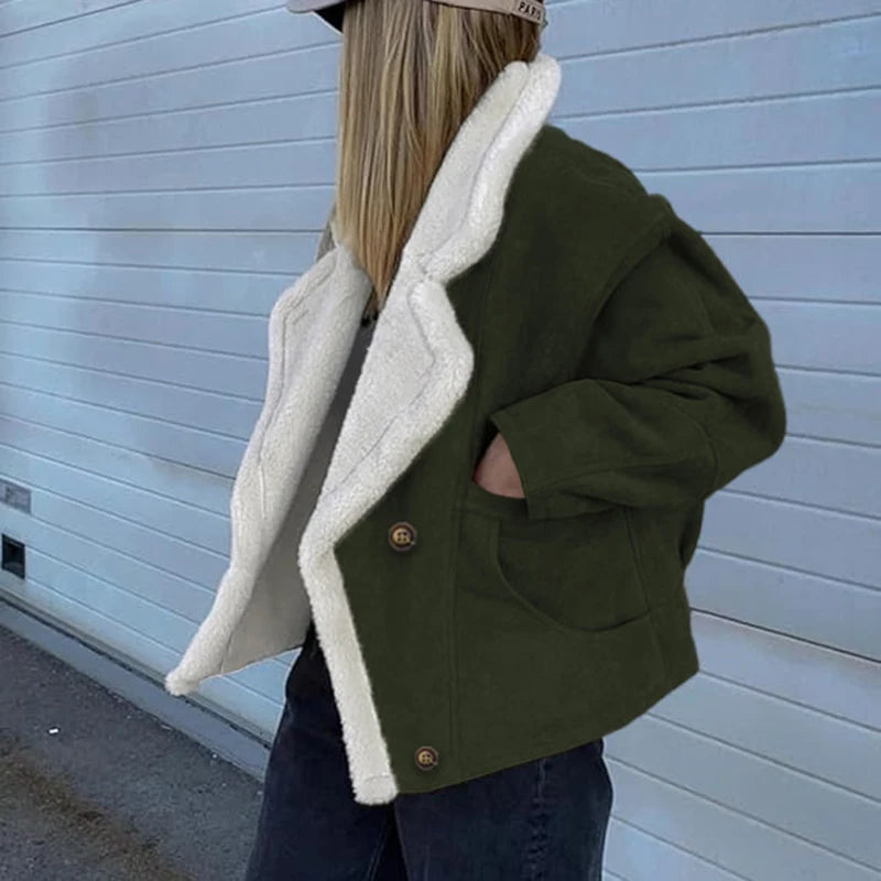 Veste doublée effet mouton Paule