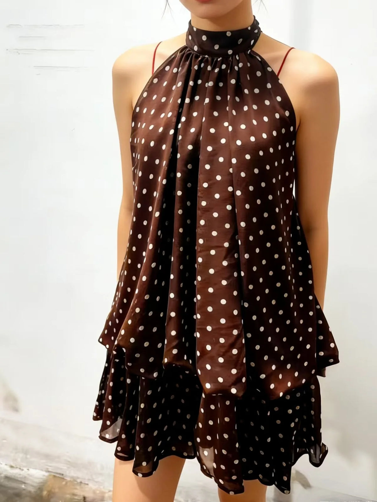 Robe courte licou à la française Mélissa