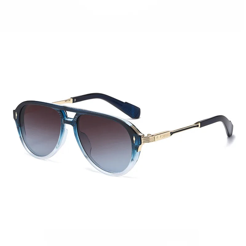 Occhiali da sole aviator rétro con doppio ponte Ysaline