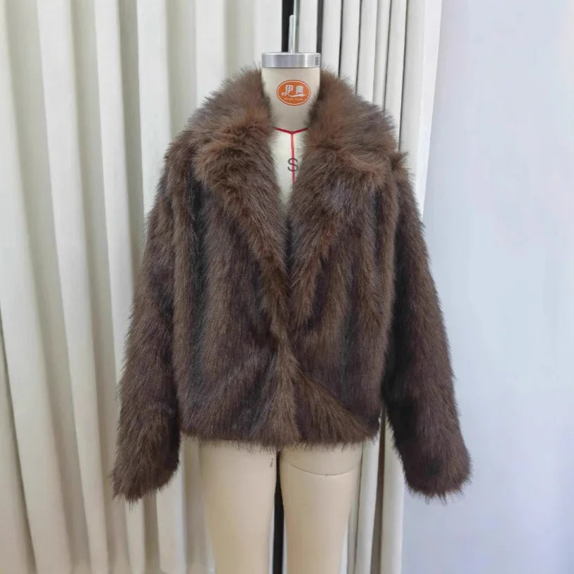 Veste en fausse fourrure effet renard Félicie