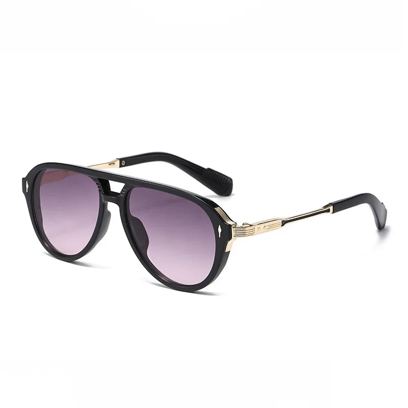 Occhiali da sole aviator rétro con doppio ponte Ysaline