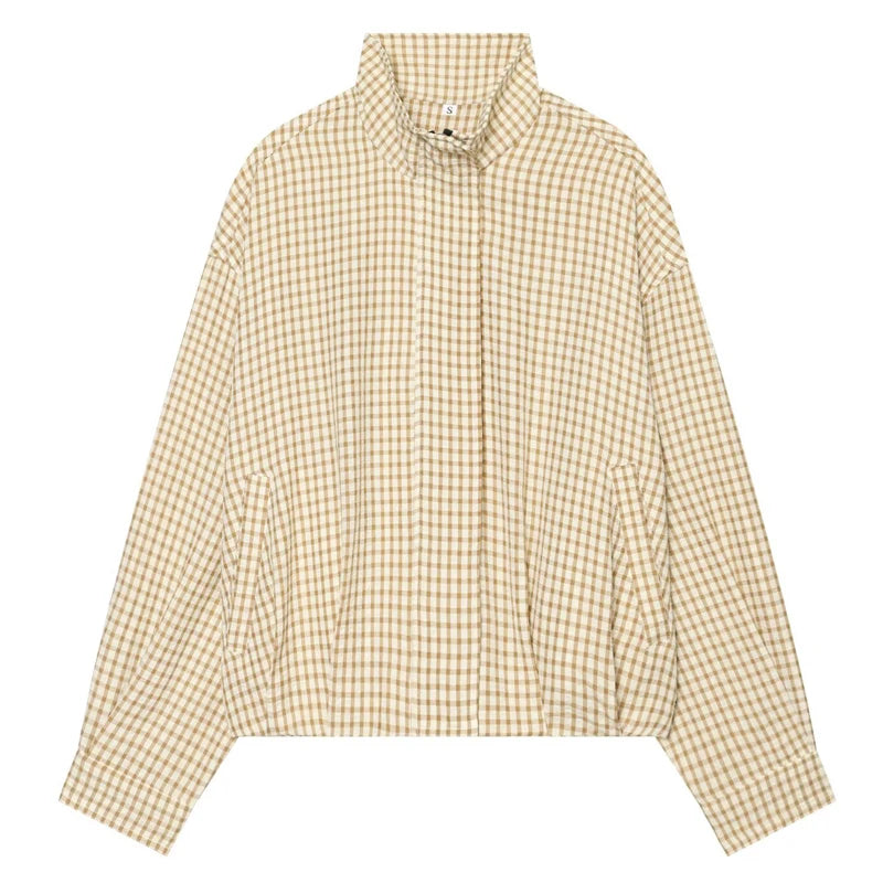 Blouson à carreaux Jeanne