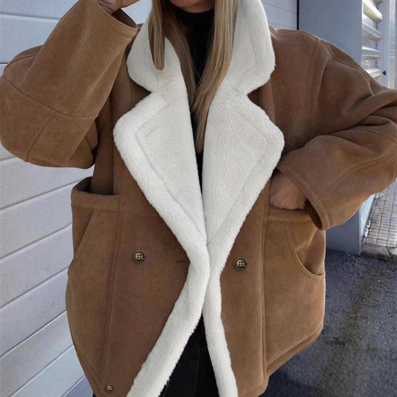 Veste doublée effet mouton Paule