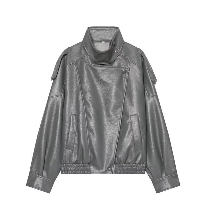 Blouson effet cuir grainé Flavie