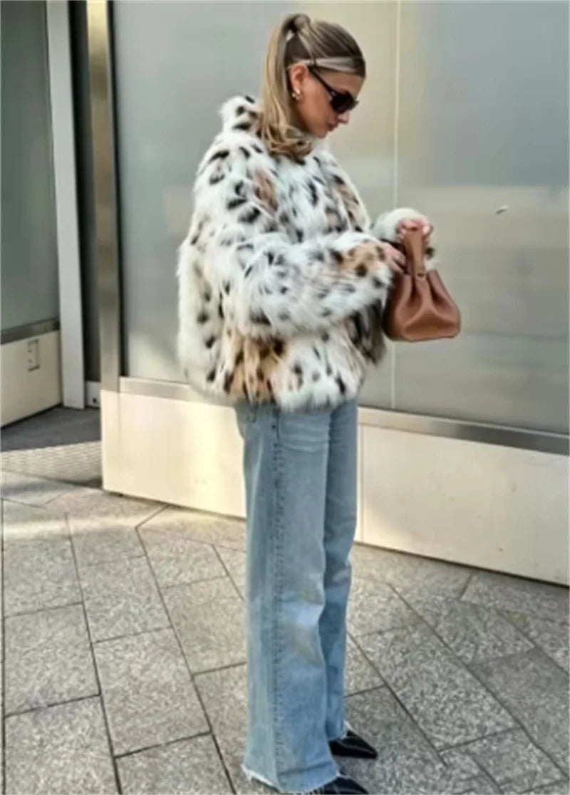 Veste duveteuse effet fourrure Zélie
