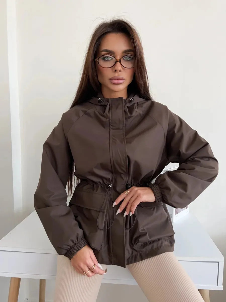Coupe-vent imperméable à capuche Loane