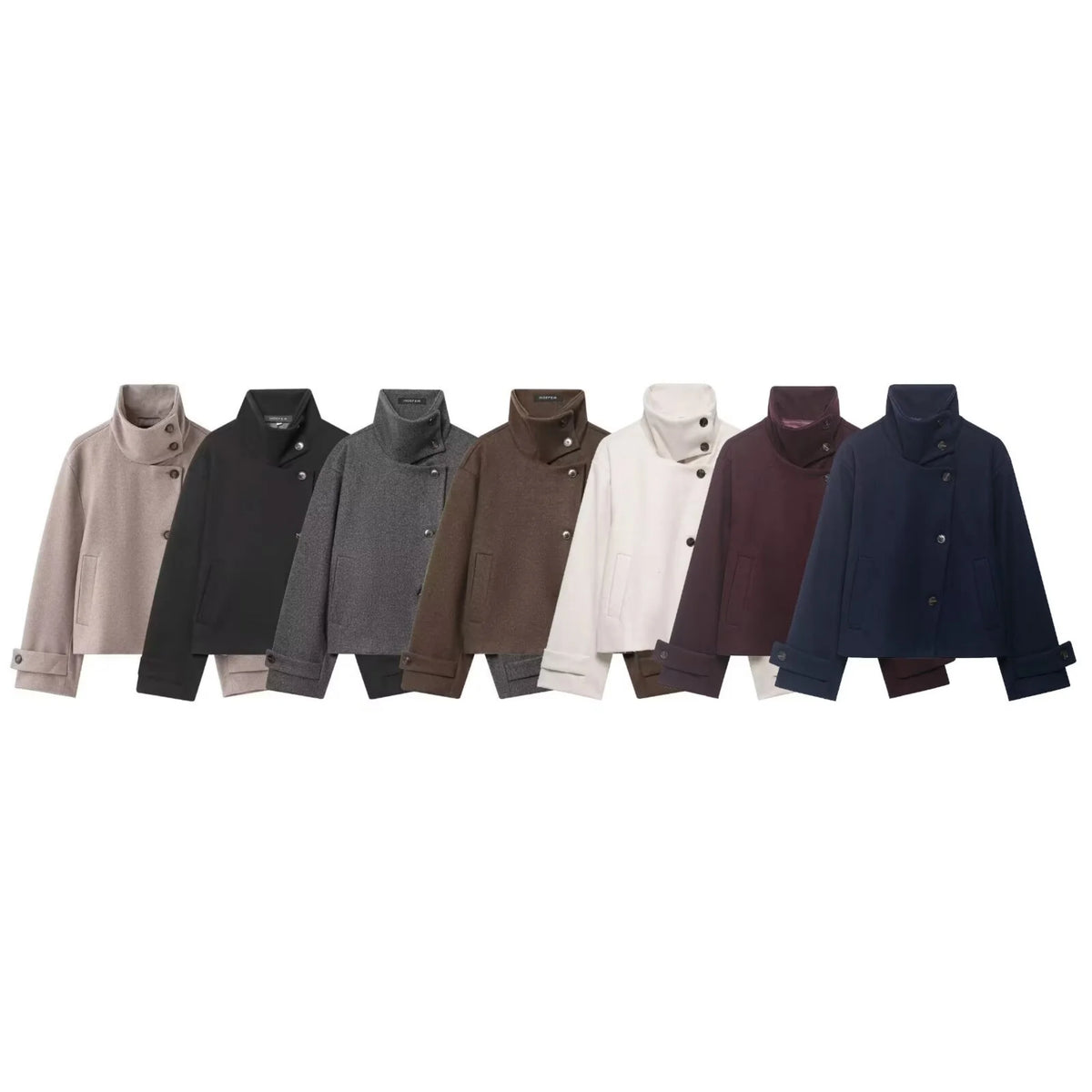 Veste épaisse à col montant Solène