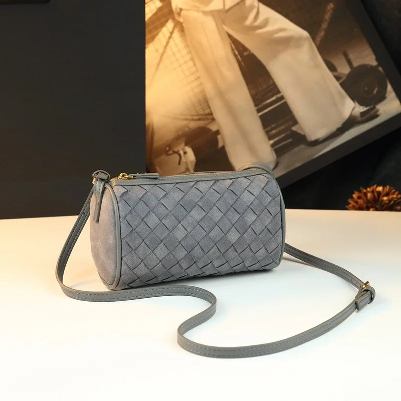 Sac cylindre effet tressé Lilou