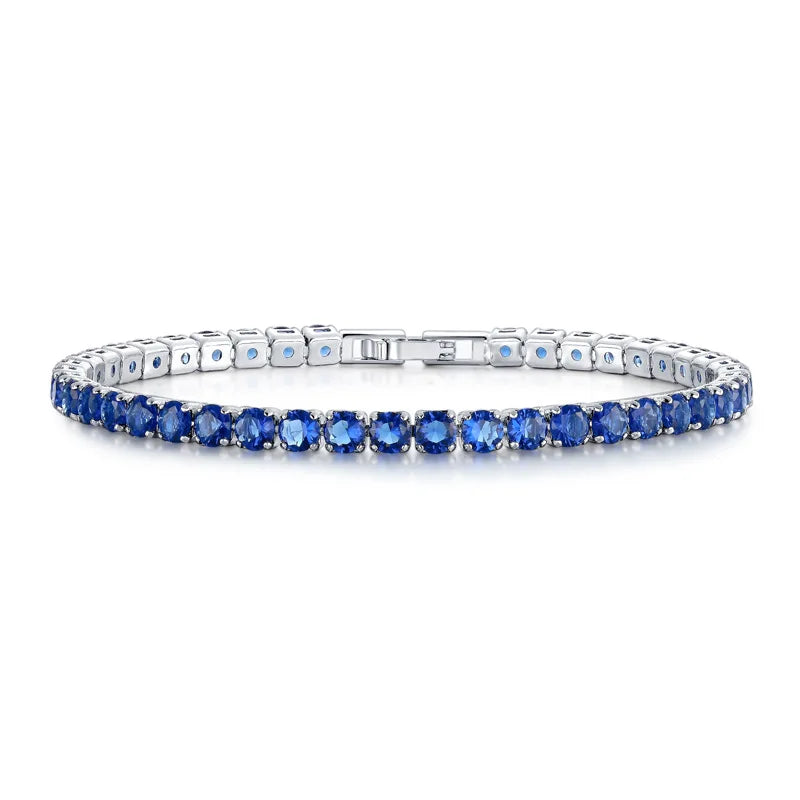 Bracelet tennis doré à zircons Sylvie