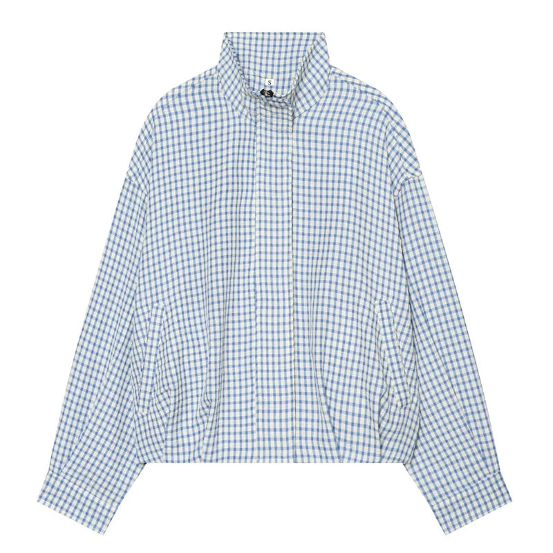Blouson à carreaux Jeanne