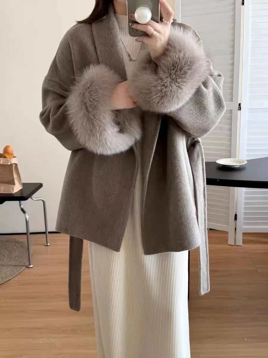 Manteau court à nouer Clémence