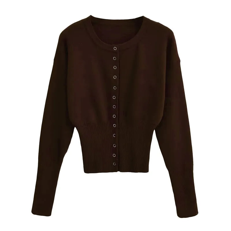 Cardigan abbottonato girocollo Félicité