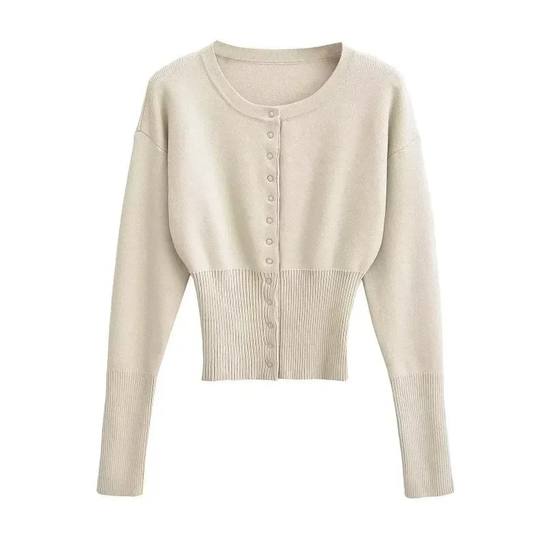 Cardigan abbottonato girocollo Félicité