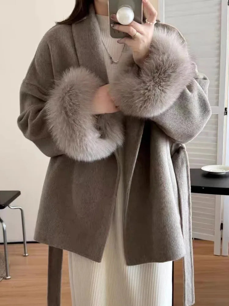 Manteau court à nouer Clémence