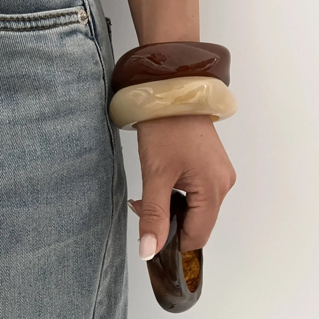 Maëlys set of 3 geometric bangles