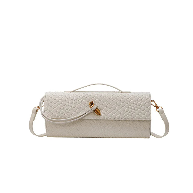 Pochette tressée allongée Armelle