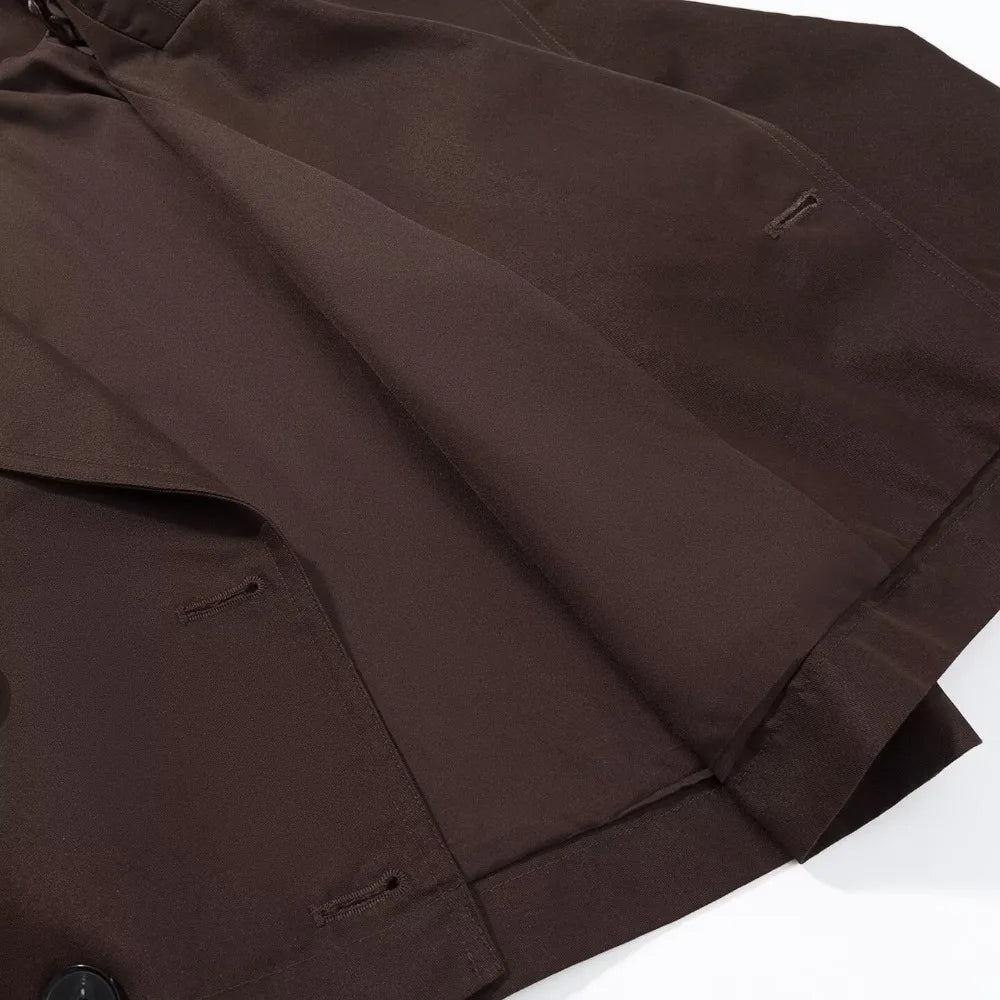 Trench court boutonné Paulette