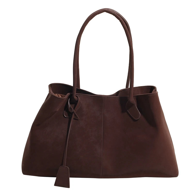 Augustine large faux suede shoulder bag
