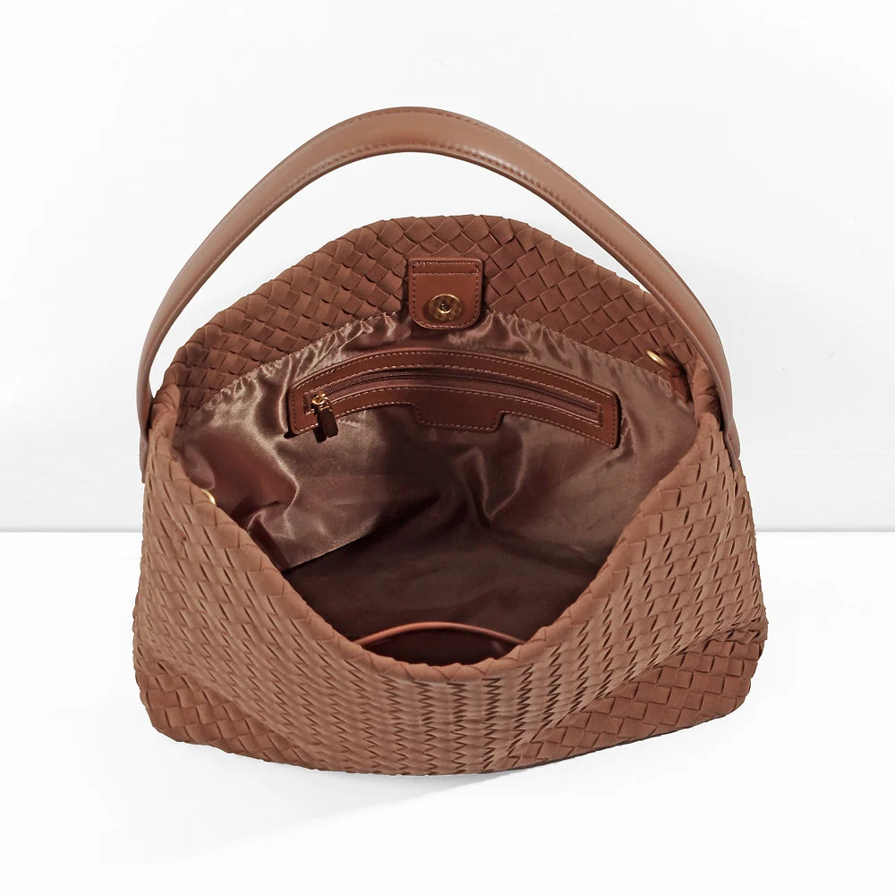 Sac seau tressé effet suède Corinne
