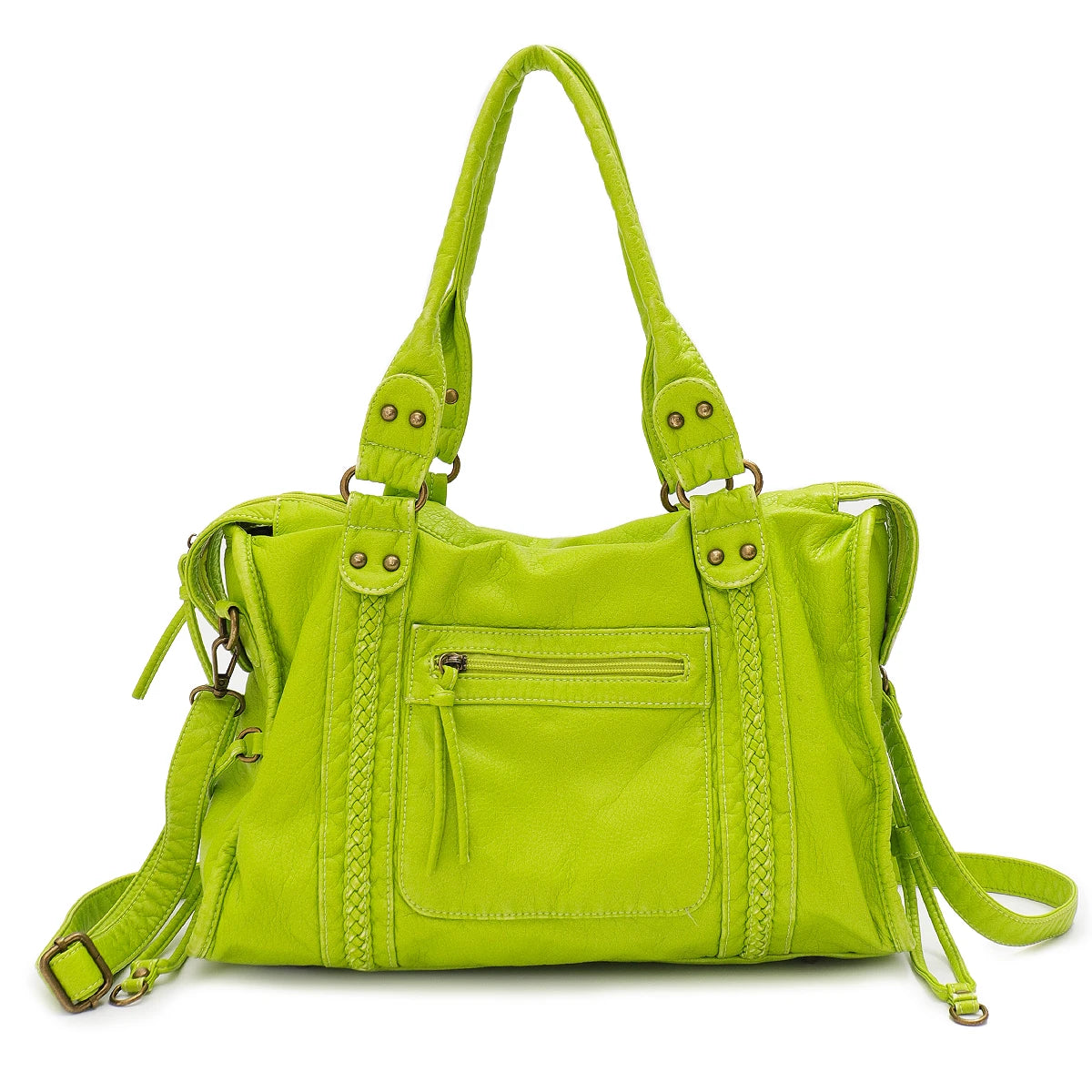 Grand sac vintage effet cuir délavé Annabelle