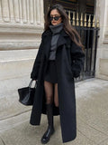 Manteau long ceinturé Édith