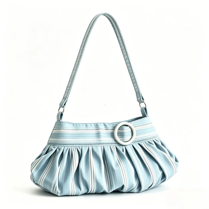 Sac porté épaule rayé et léopard Maya