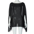 Blouse en mousseline transparente Ambre