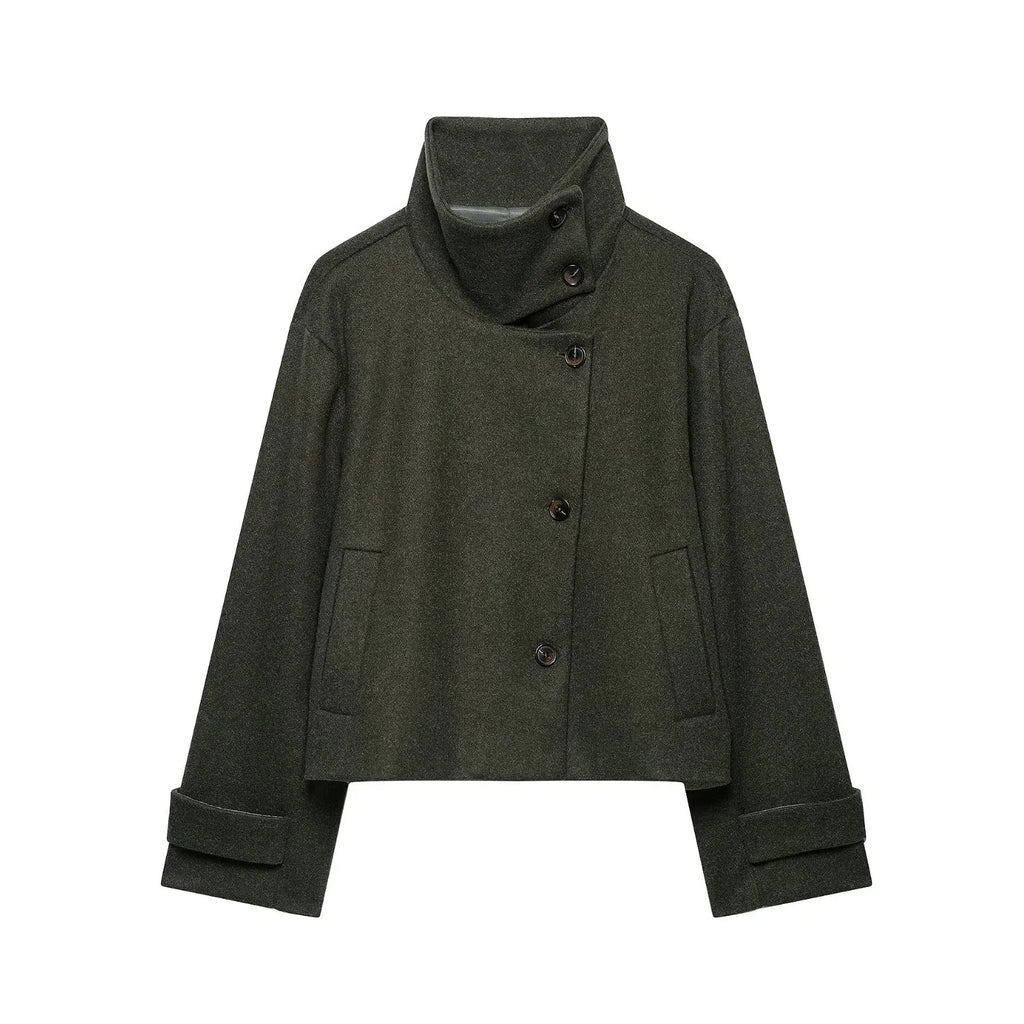 Veste épaisse à col montant Solène
