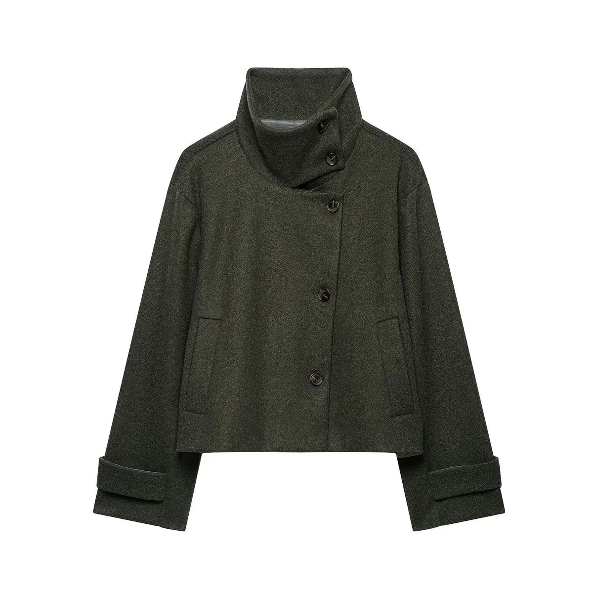 Veste épaisse à col montant Solène