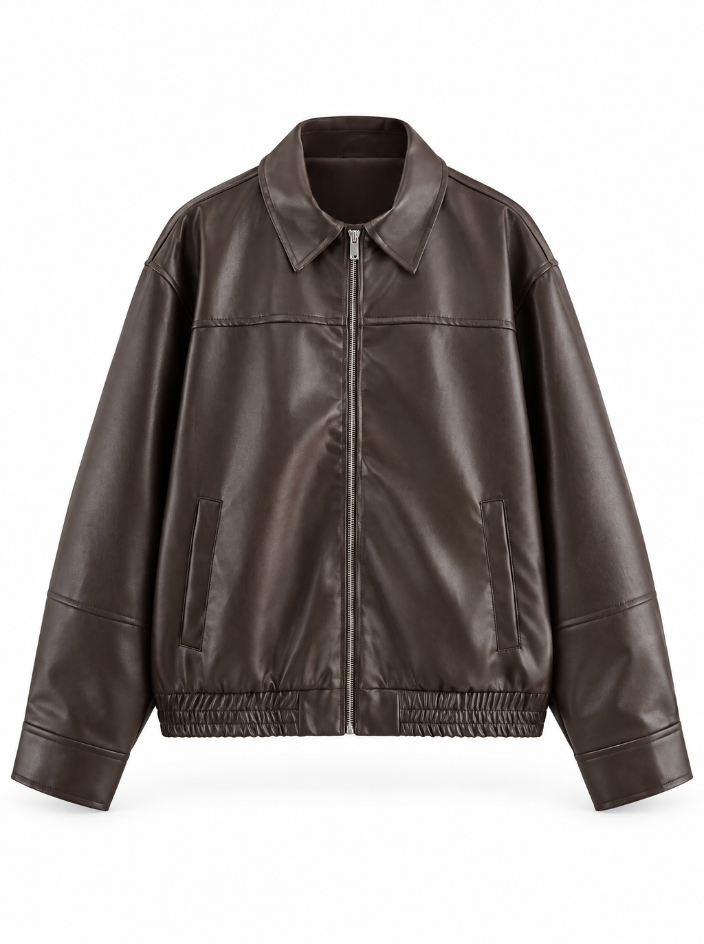 Veste vintage effet cuir à empiècements Cosette