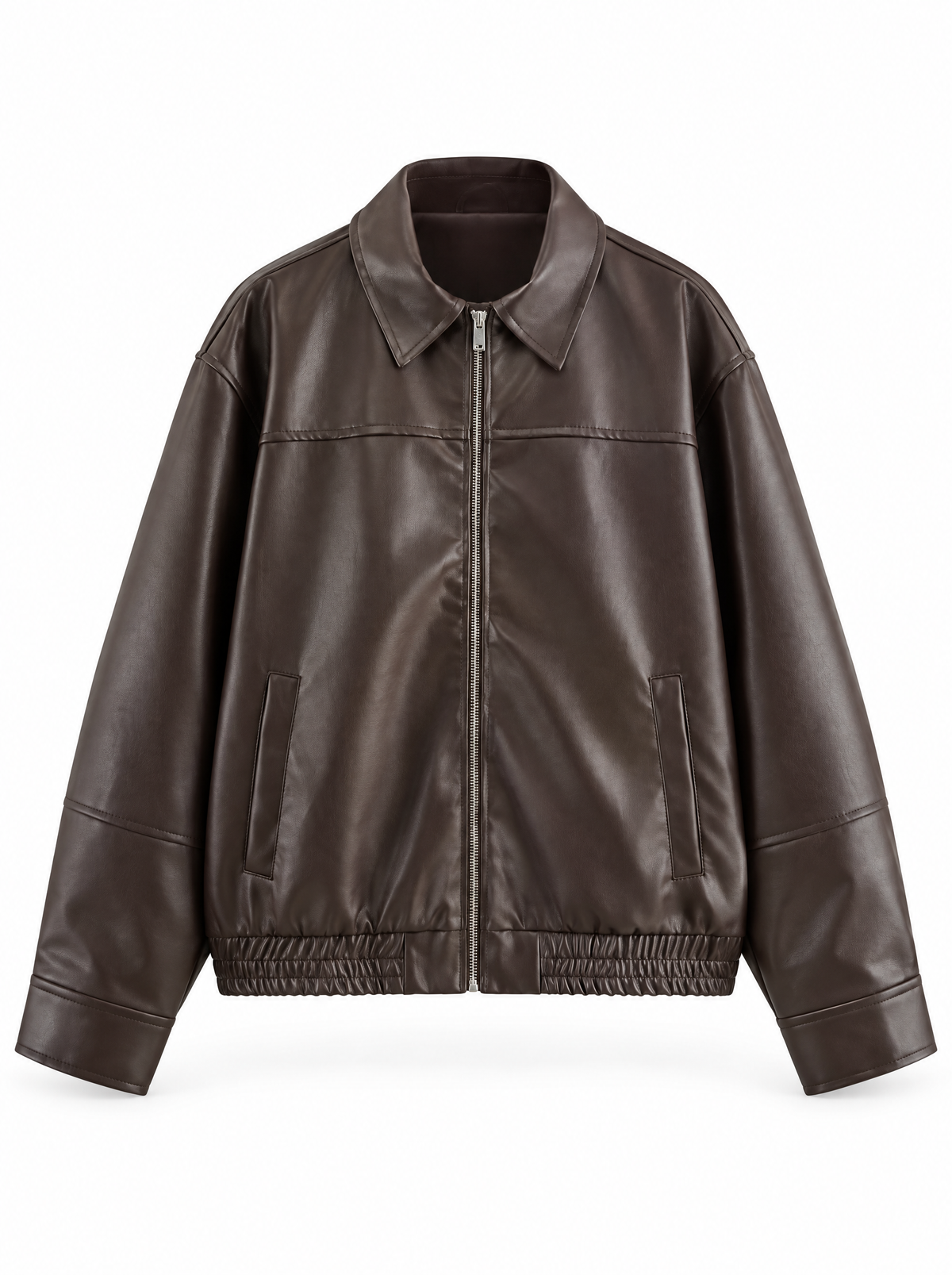 Veste vintage effet cuir à empiècements Cosette