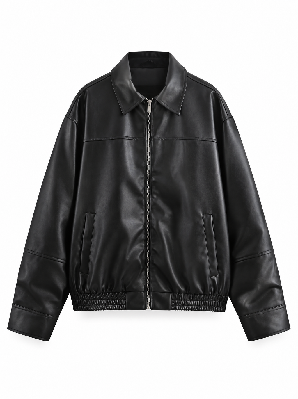 Veste vintage effet cuir à empiècements Cosette