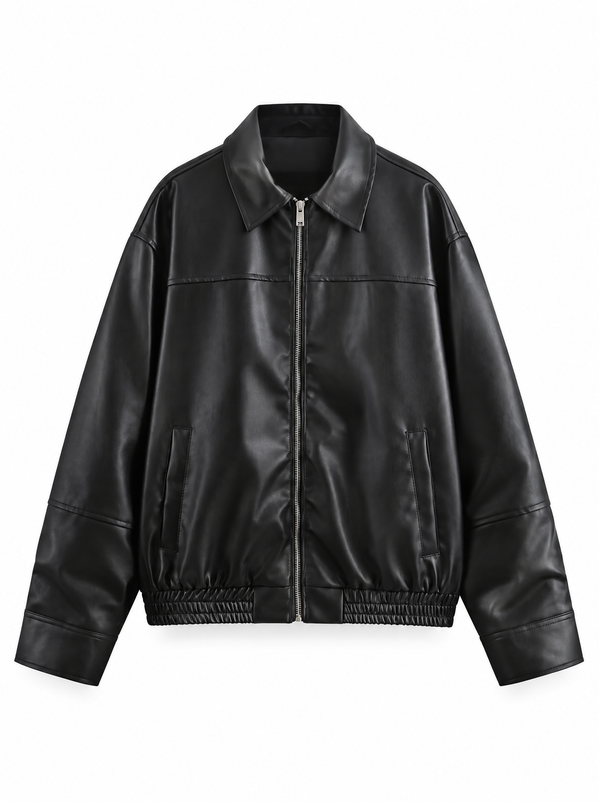 Veste vintage effet cuir à empiècements Cosette